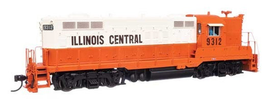 Walthers HO scale model locomotive - Walthers EMD GP9 Phase III Illinois Central #9339 Sound/DCC Version