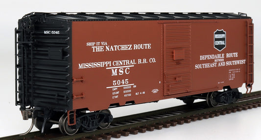 Intermountain HO scale model boxcar - Intermountain PS-1 40' boxcar Mississippi Central