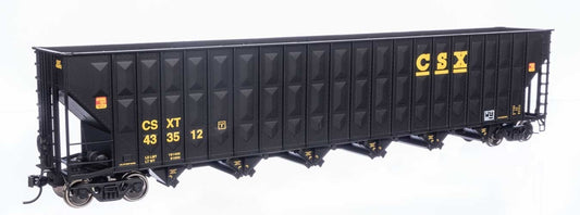 Walthers HO scale model hopper car - Walthers Greenville Wood Chip Hopper CSX #433512