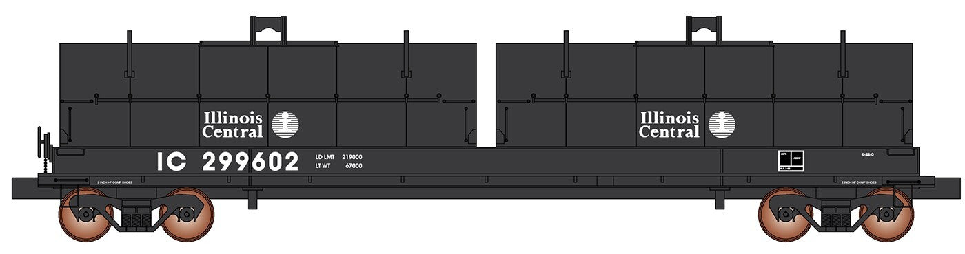 Intermountain HO scale model freight car - Intermountain Evans Coil Car Illinois Central  release!