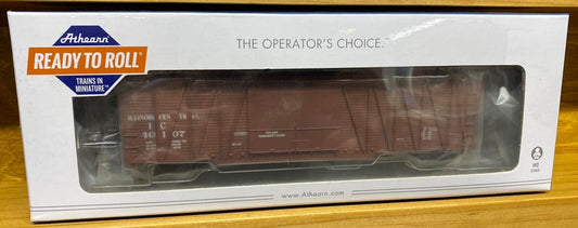 Athearn HO scale model boxcar - Athearn 50' single sheath outside braced boxcar ICRR HO Scale