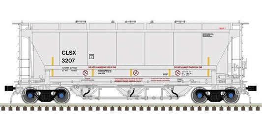 Atlas HO scale model covered hopper - Atlas Trinity 3230 Covered Hopper LaFarge North America #60164 HO SCALE