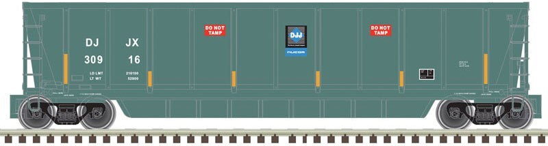 Atlas HO scale model gondola - Atlas coalveyor gondola David J. Joseph #30916 (teal) HO SCALE