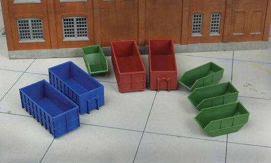 Walthers HO scale model railroad parts & accessories - Walthers HO Scale Kit Industrial Dumpsters