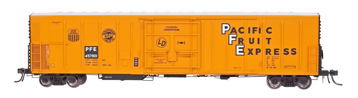 Intermountain HO scale model refrigerator car - Intermountain R-70-20 Mechanical Refrigerator Car PFE #458012