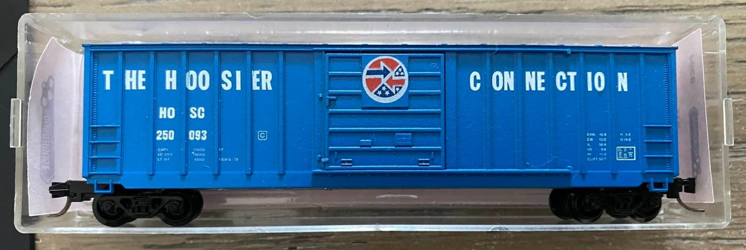 Roundhouse N scale model boxcar - Roundhouse N Scale 50' boxcar Hoosier Connection #250093 !