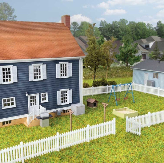Walthers HO scale model railroad detail parts - Walthers HO Scale Kit Backyard Detail Set plus Picnic Tables (5 pack)