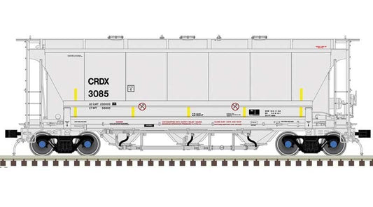 Atlas N scale model covered hopper - Atlas N SCALE Covered Hopper Chicago Freight Car CRDX #3085