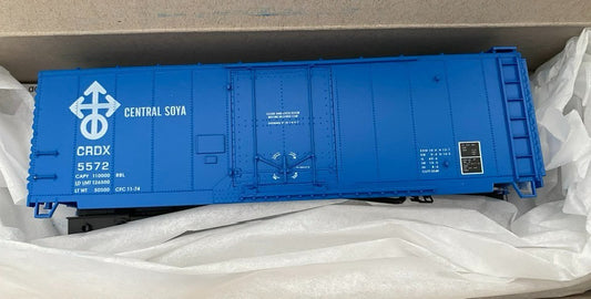 Accurail HO scale model boxcar - Accurail 40' Plug Door Boxcar Central Soya #5572 HO Scale Kit