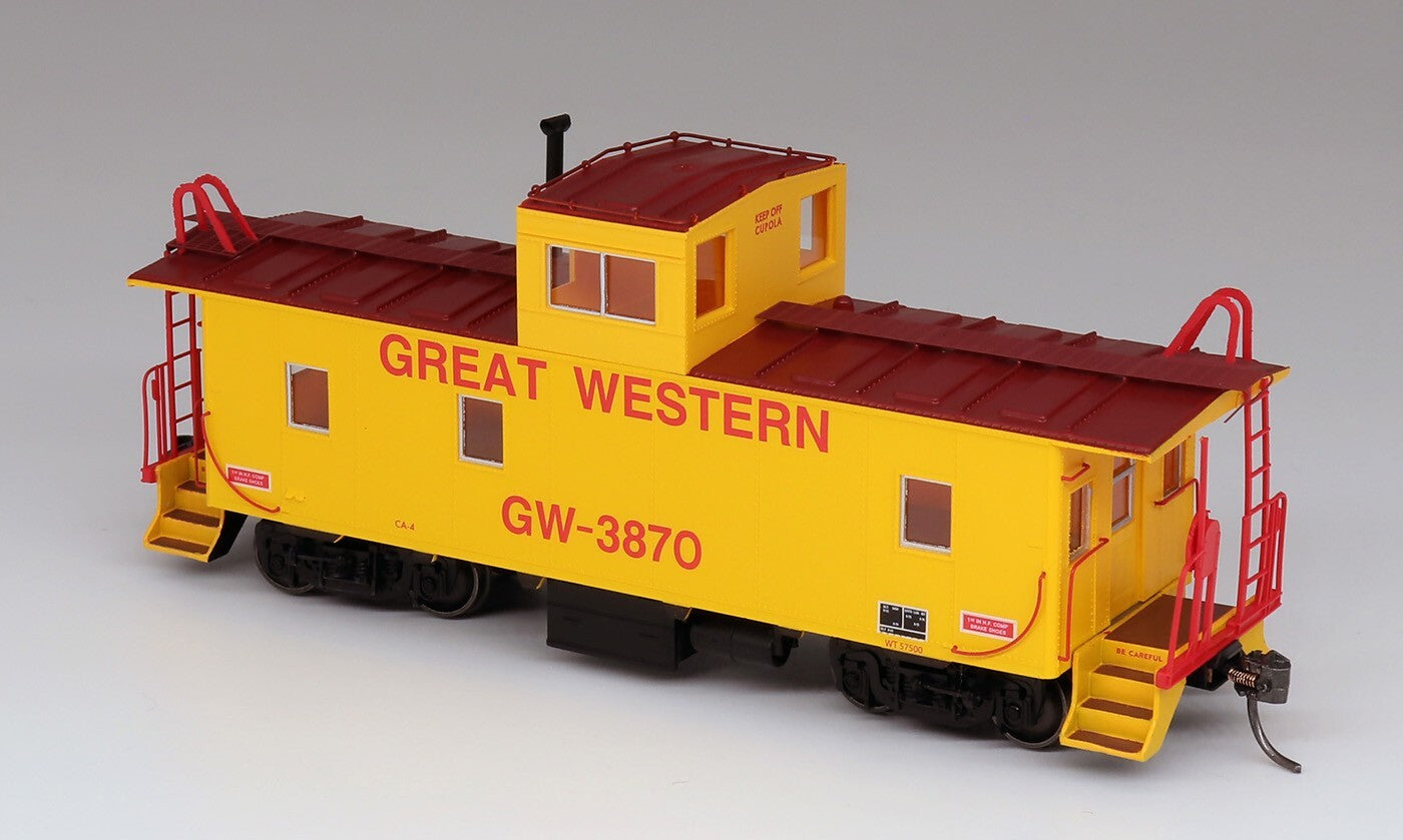 HO scale model caboose - CCS Great Western Railway #3870 CA-4 Caboose HO Scale