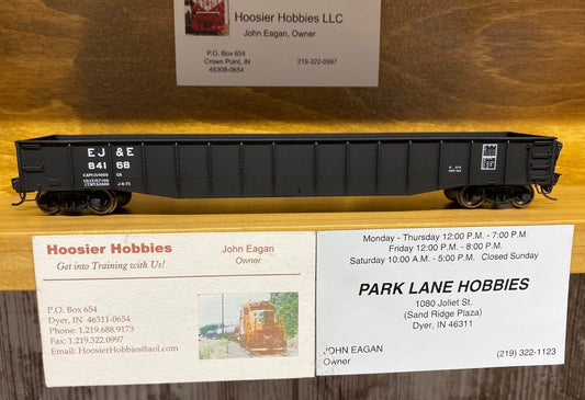 Walthers HO scale model gondola - Walthers 52' drop end gondola EJ&E #84168 HO Scale