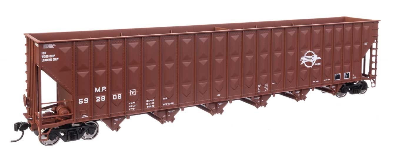 Walthers HO scale model freight car - Walthers 73' wood chip Missouri Pacific #592904 HO Scale