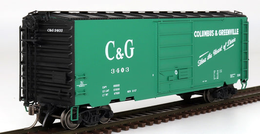 Intermountain HO scale model boxcar - Intermountain PS-1 40' boxcar Columbus & Greenville