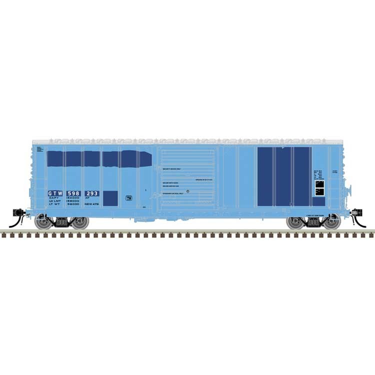 Atlas HO scale model boxcar - Atlas 50' CNSF 5000 Boxcar Grand Trunk Western ex-Rock #598346 HO SCALE