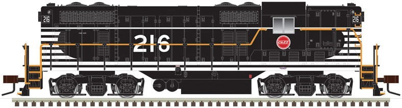 Atlas HO scale model locomotive - Atlas EMD GP7 C&EI (CEI buzzsaw) #216 DC Version HO SCALE