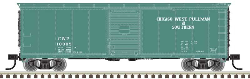 Atlas HO scale model boxcar - Atlas 40' USRA Boxcar Chicago West Pullman & Southern HO SCALE