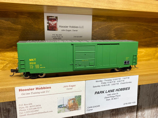 Atlas HO scale model boxcar - Atlas 50' PD Boxcar Missouri-Kansas-Texas #2012 HO SCALE