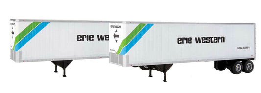 Walthers HO scale model railroad parts & accessories - Walthers 40' trailers Erie Western Piggyback 2/pack HO
