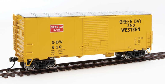 Walthers HO scale model boxcar - Walthers 40' modernized boxcar Green Bay & Western #610 HO Scale SOLD OUT
