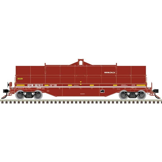 Atlas HO scale model freight car - Atlas 42' Coilcar Grand Trunk Western (CN web address) #187411 HO SCALE
