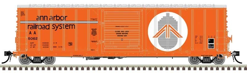 Atlas HO scale model boxcar - Atlas CNCF 5000 50' Boxcar Ann Arbor #5062 HO SCALE