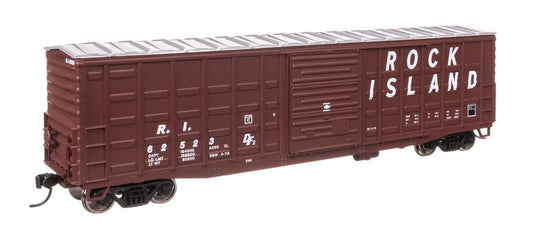Walthers HO scale model boxcar - Walthers 50' Waffle Side Boxcar Rock Island #62523 HO Scale