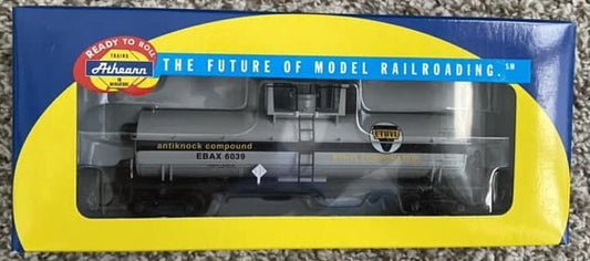 Athearn HO scale model tank car - Athearn 40' Chemical Tankcar Ethyl Corp #6039 HO Scale