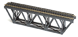 Atlas HO Scale 884 Track 65' Deck Truss Bridge - Kit Code 100 NS Rail - 9" 22...