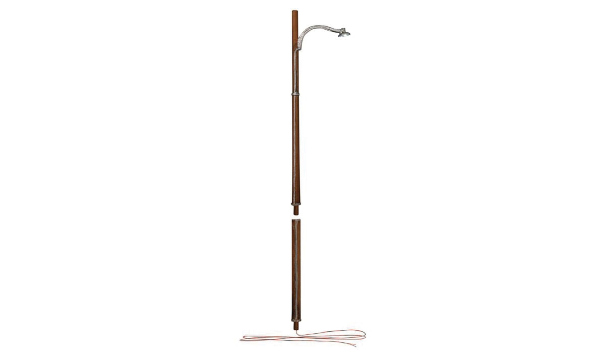 Woodland Scenics O JP5646 Lighting/Electrical/Motors Wooden Pole Street Light - Just Plug - pkg(2)