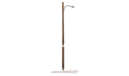 Woodland Scenics O JP5646 Lighting/Electrical/Motors Wooden Pole Street Light - Just Plug - pkg(2)