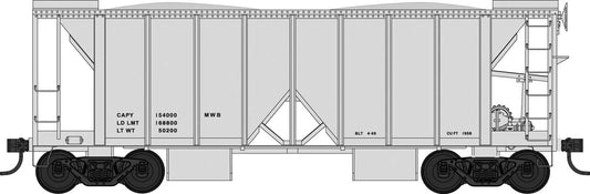 bowser HO 43685 Hopper 70-Ton 2-Bay w/ Side Chutes (Ballast Gates) - RTR