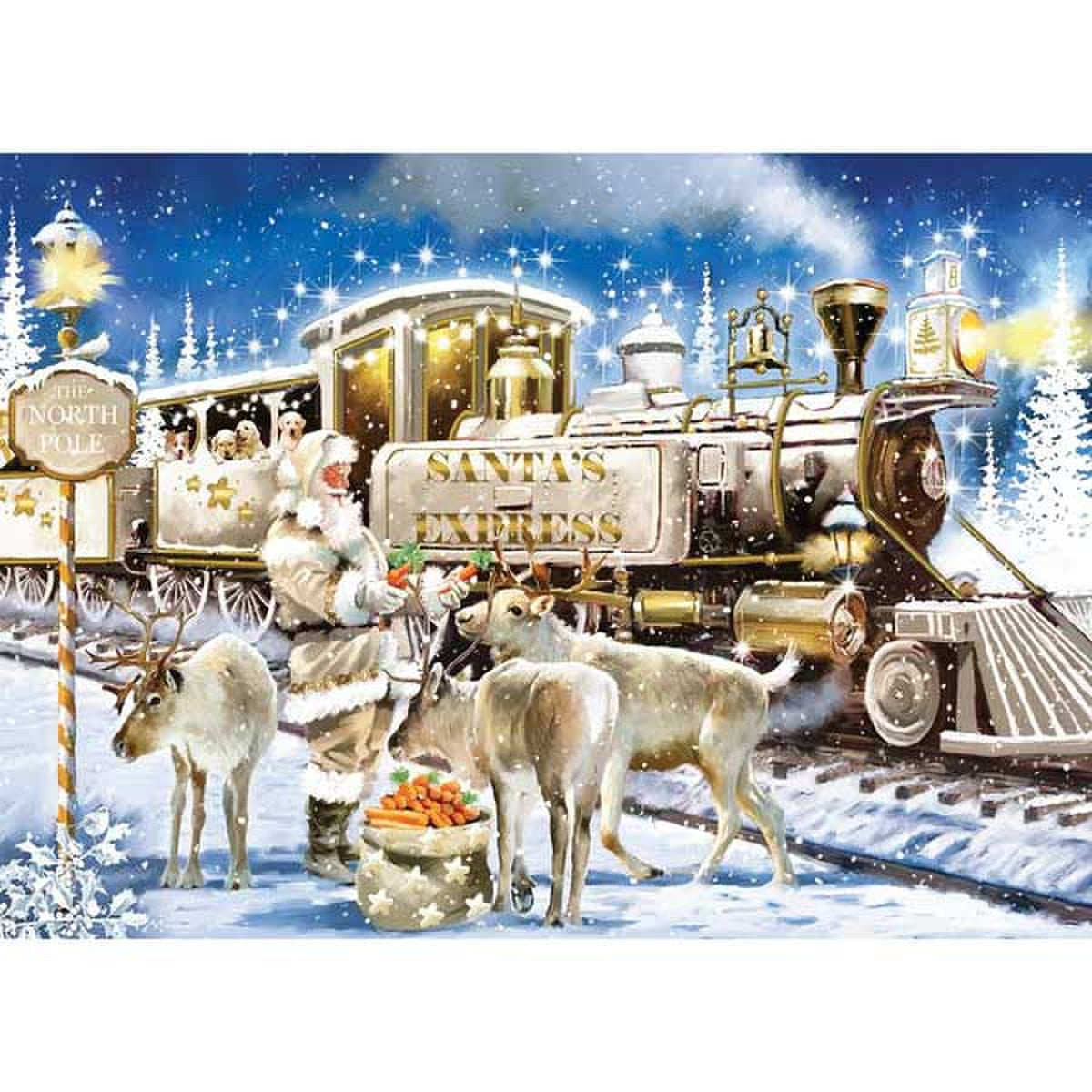 Train Enthusiast Vendors ALL 90-724404 Book Gilded Train Puzzle - 1000 Pc
