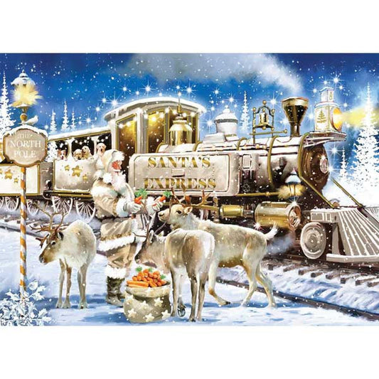 Train Enthusiast Vendors ALL 90-724404 Book Gilded Train Puzzle - 1000 Pc