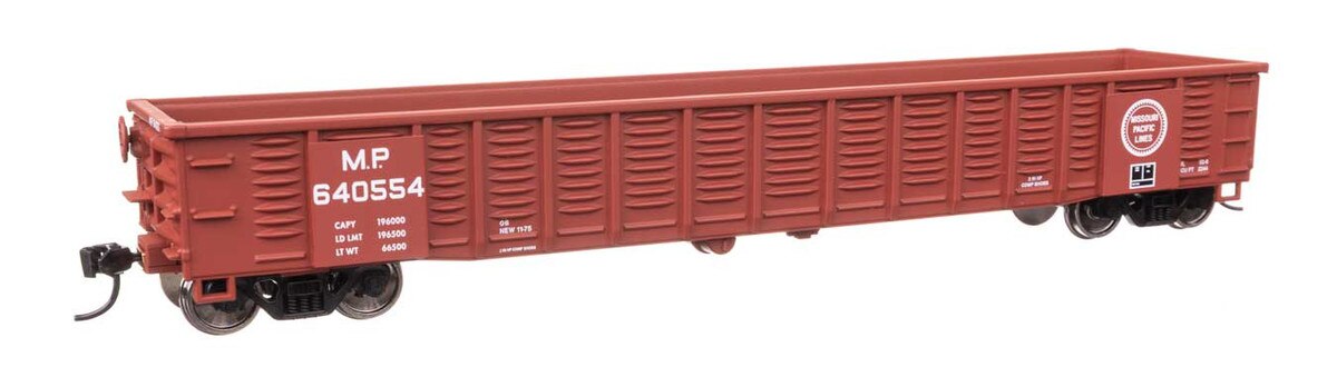 Walthers HO 910-6081 Freight Cars 53' Corrugated-Side Gondola - Missouri Pacific #640554 Missouri Pacific #640554