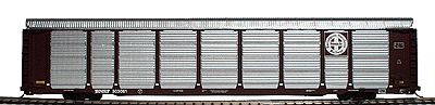 walthers HO 932-4856 Autorack 89' Tri-level Enclosed Auto Carrier BNSF