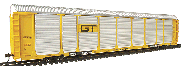 walthers HO 932-4880 Autorack Gold Line Tri-Level Enclosed Auto Carrier Grand Trunk Western
