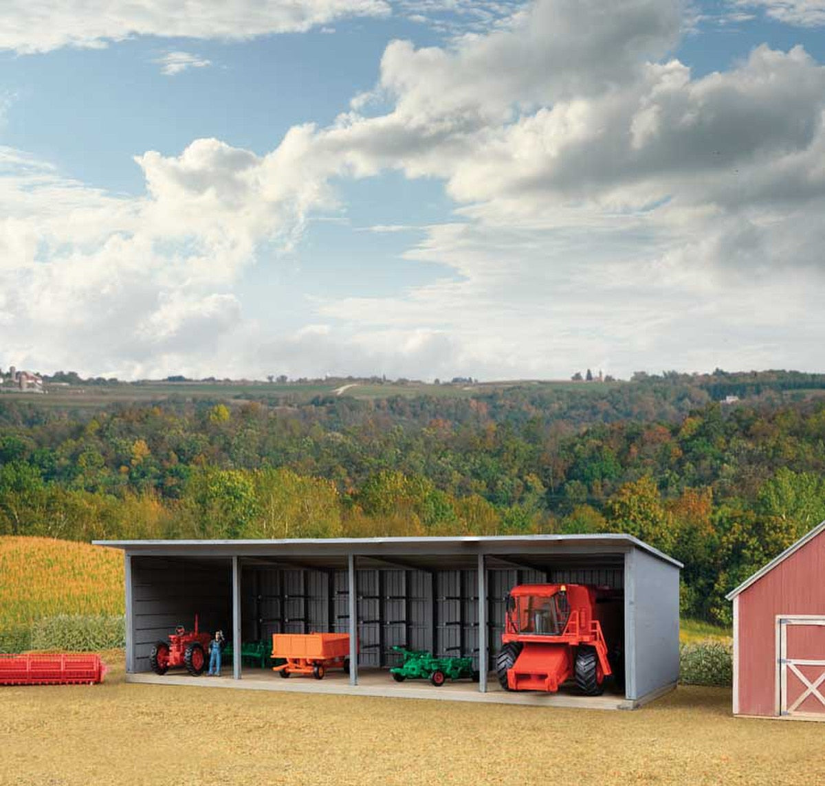 Walthers HO 933-3347 Structure Machinery Storage Shed - Kit