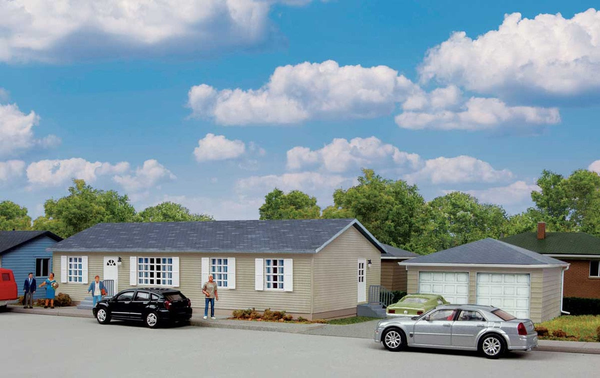 Walthers HO 933-4151 Structure Modern Sectional House Garage - Kit