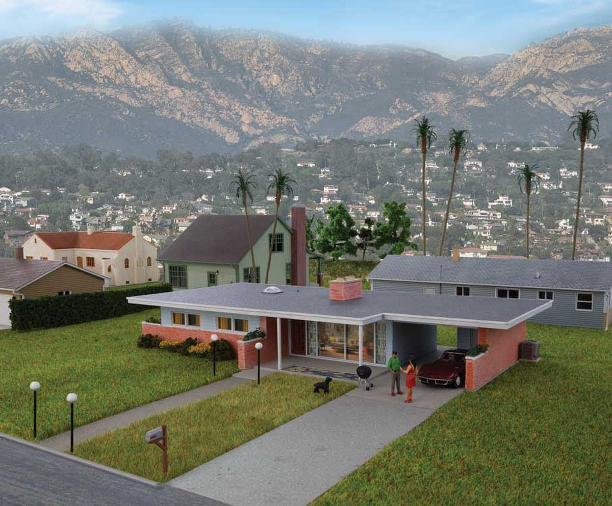 Walthers HO 933-4156 Structure Mid-Century Modern Home - Kit