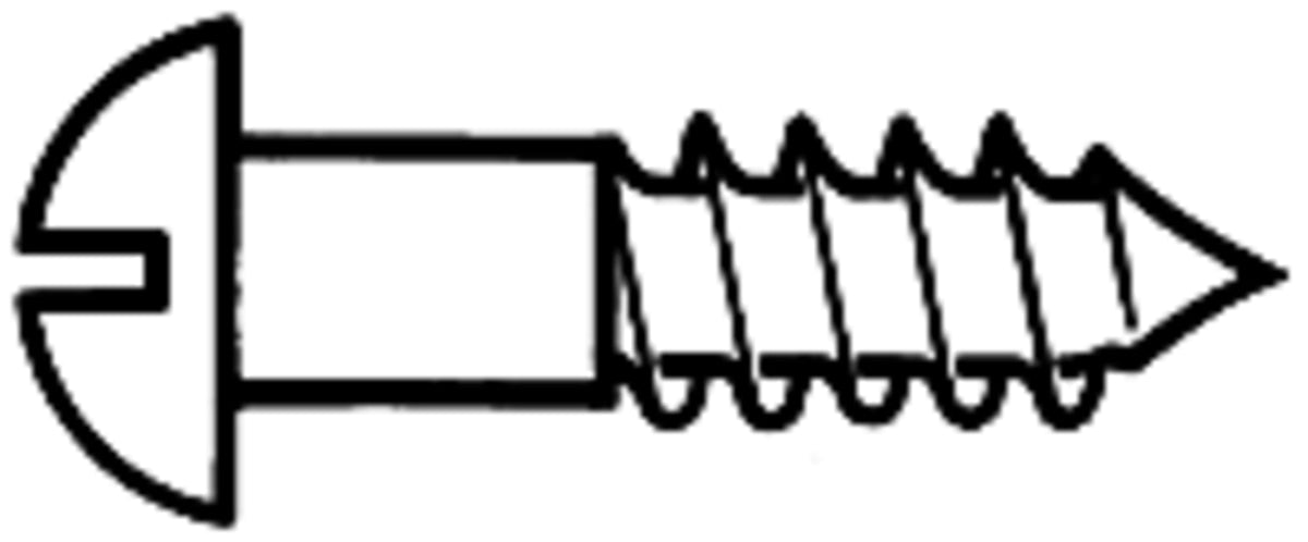 Peco Streamline ALL 947-1196 Scratch Building Supplies Brass or Brass-Plated Wood Screws pkg(24) - #1; 3/8 x .073" .95 x .19c