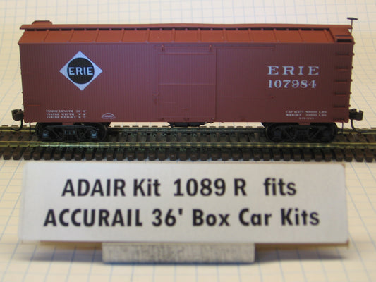 36’ Double Sheath Boxcar / 36’ Fowler Wood Boxcar Weight Kit