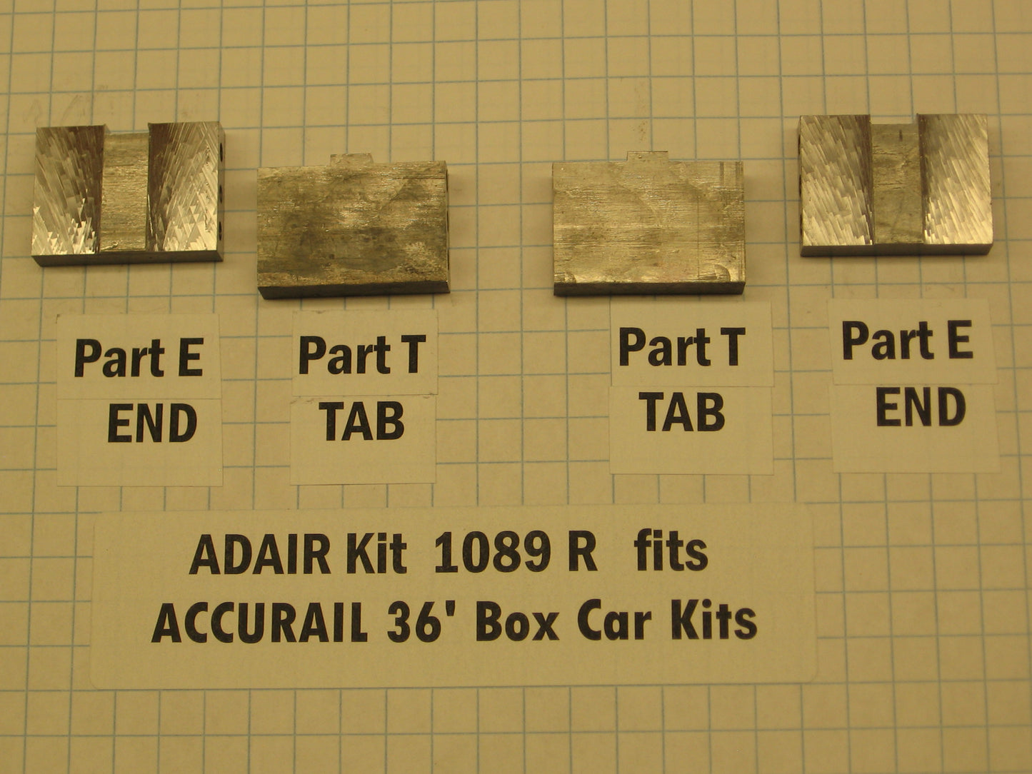 36’ Double Sheath Boxcar / 36’ Fowler Wood Boxcar Weight Kit