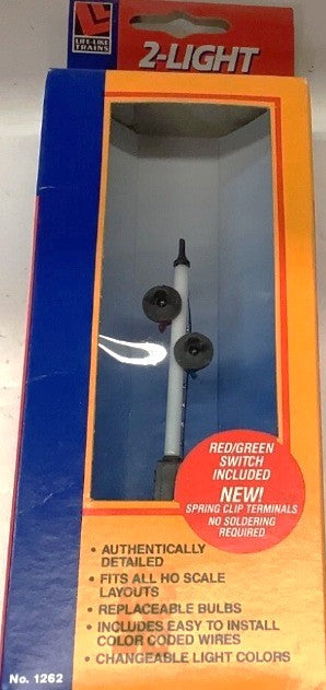 Life-Like Products HO 1262 Details 2-light target signal NEW