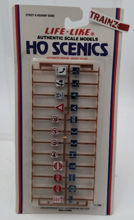Life-Like Products HO 1126 Figures Street & Highway Signs