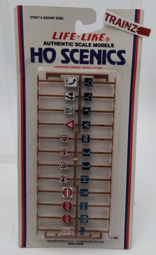 Life-Like Products HO 1126 Figures Street & Highway Signs