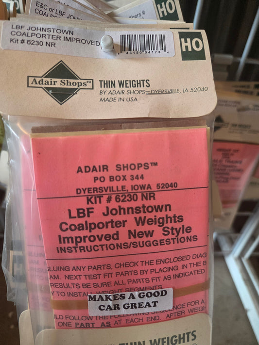 Weight Kit HO for LBF& E&C or Huber Johnstown Coalporter