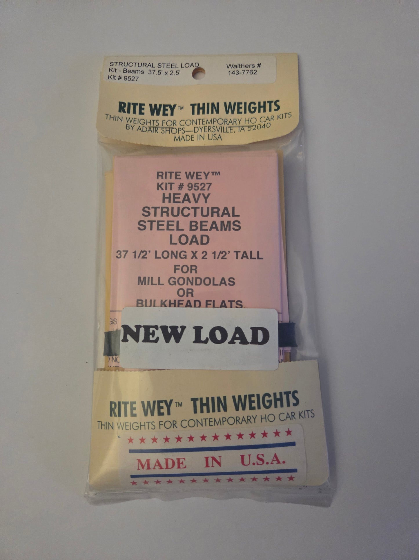 Steel Beam Load HO 37 1/2' x 2 1/2' Steel Beam Load Heavy Structural HO
