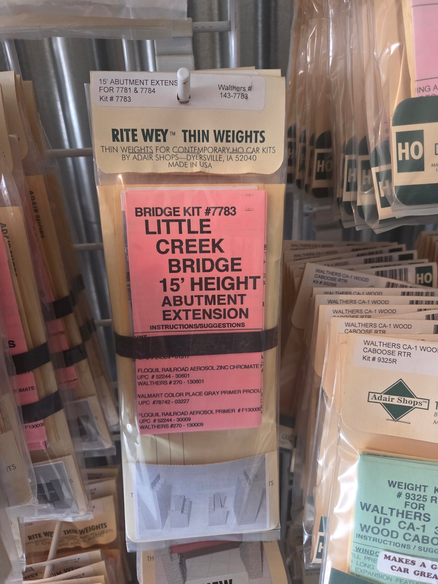 Weight Kit HO for Little Creek Bridge 15' Height Abutment Extension
