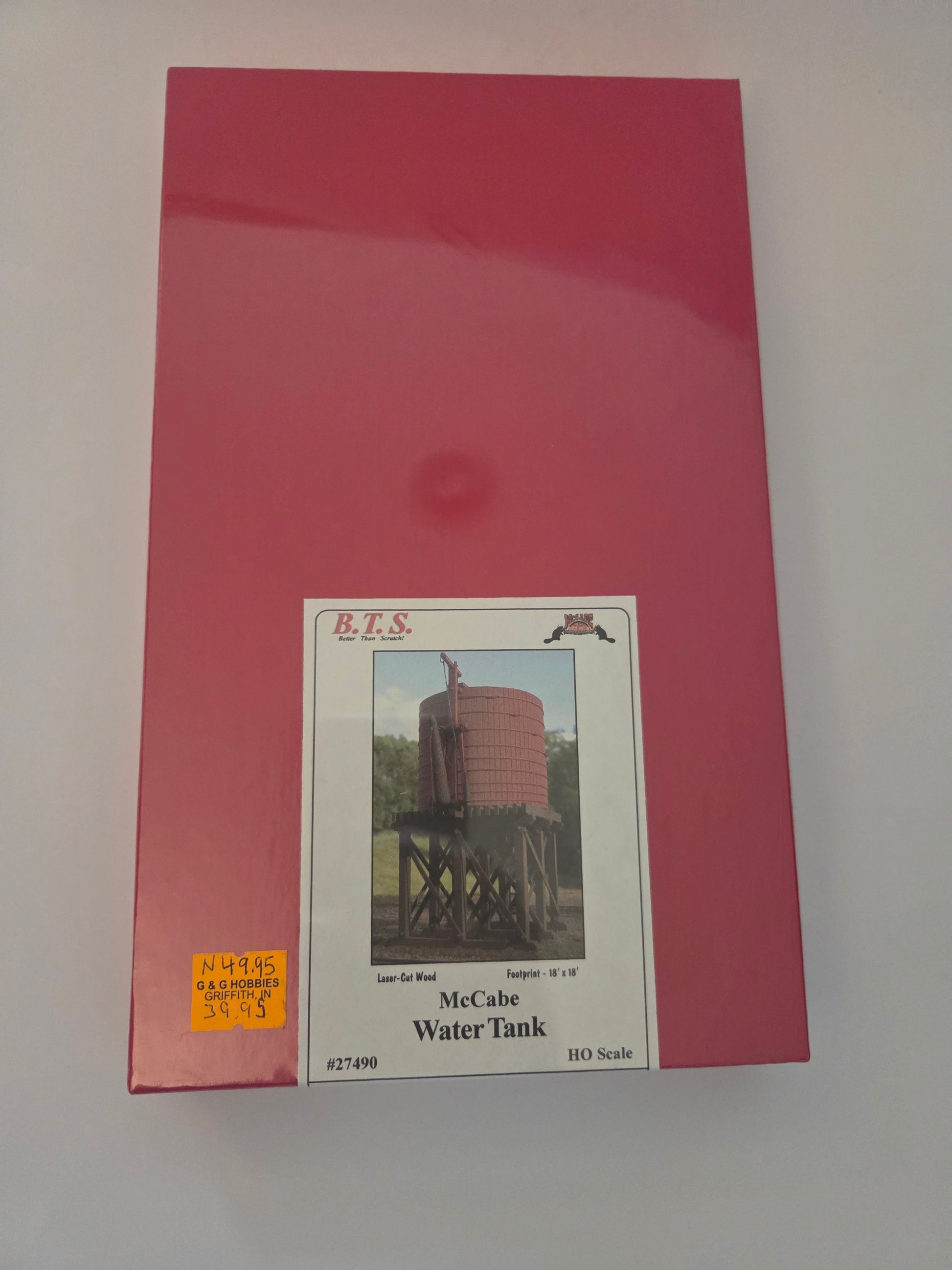 McCabe HO Scale Structure Water Tank - Lumber Rail Facility Series - Kit (Laser-cut Wood)