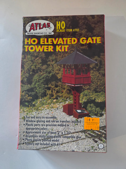 Atlas HO 701 Building Elevated Gate Tower Kit - 1-1/4 x 2" 3.1 x 5cm